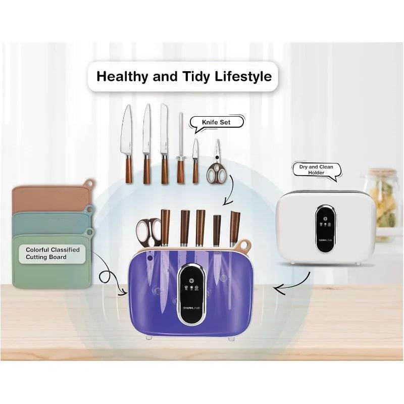 Smart Cutting Board Set with Knife Holder - SmartPursue™
