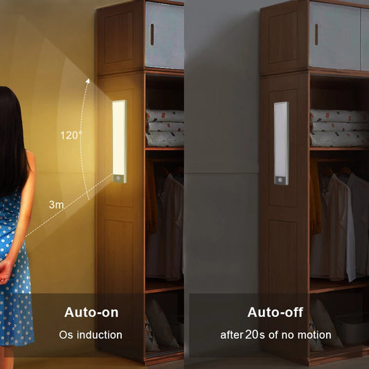 Rechargeable Motion Sensor Night Light Closet Light with Lithium Lon Battery Diversi Shop™