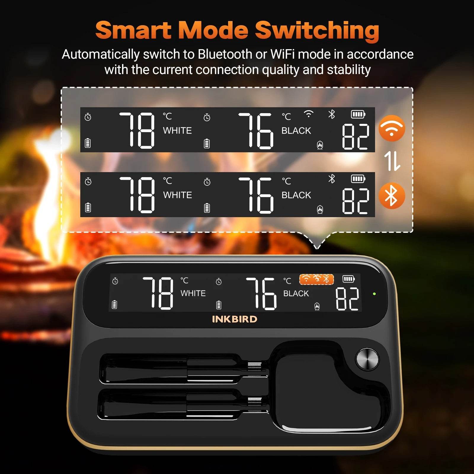 Smart Wireless Meat Thermometer with Dual-Probe Bluetooth - SmartPursue™