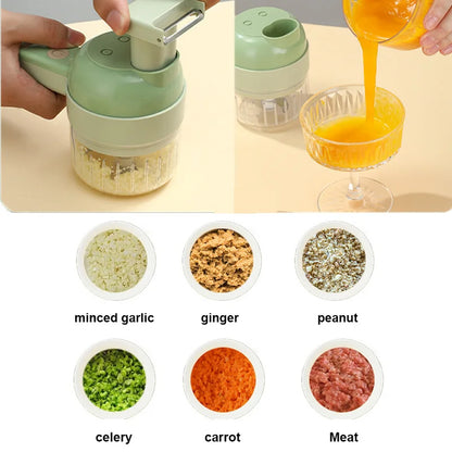 4 In1 Slicer Garlic Mud Masher Garlic Chopper Cutting Pressing Mixer Food Slice Diversi Fusion™