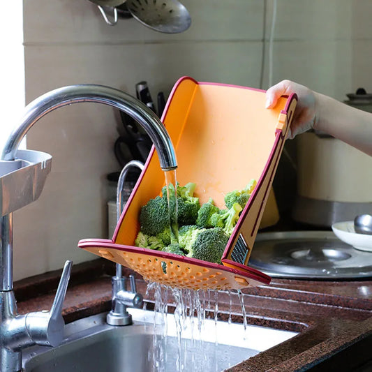 Multifunctional Foldable Cutting Board with Drain - SmartFusion™