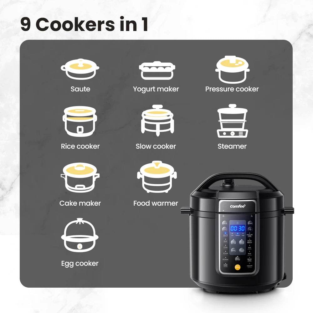 9-in-1 Electric Pressure Cooker - SmartPursue™