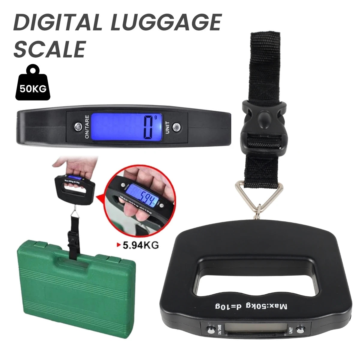 Digital Luggage Scale Portable Suitcase Scale - luggage weigher
