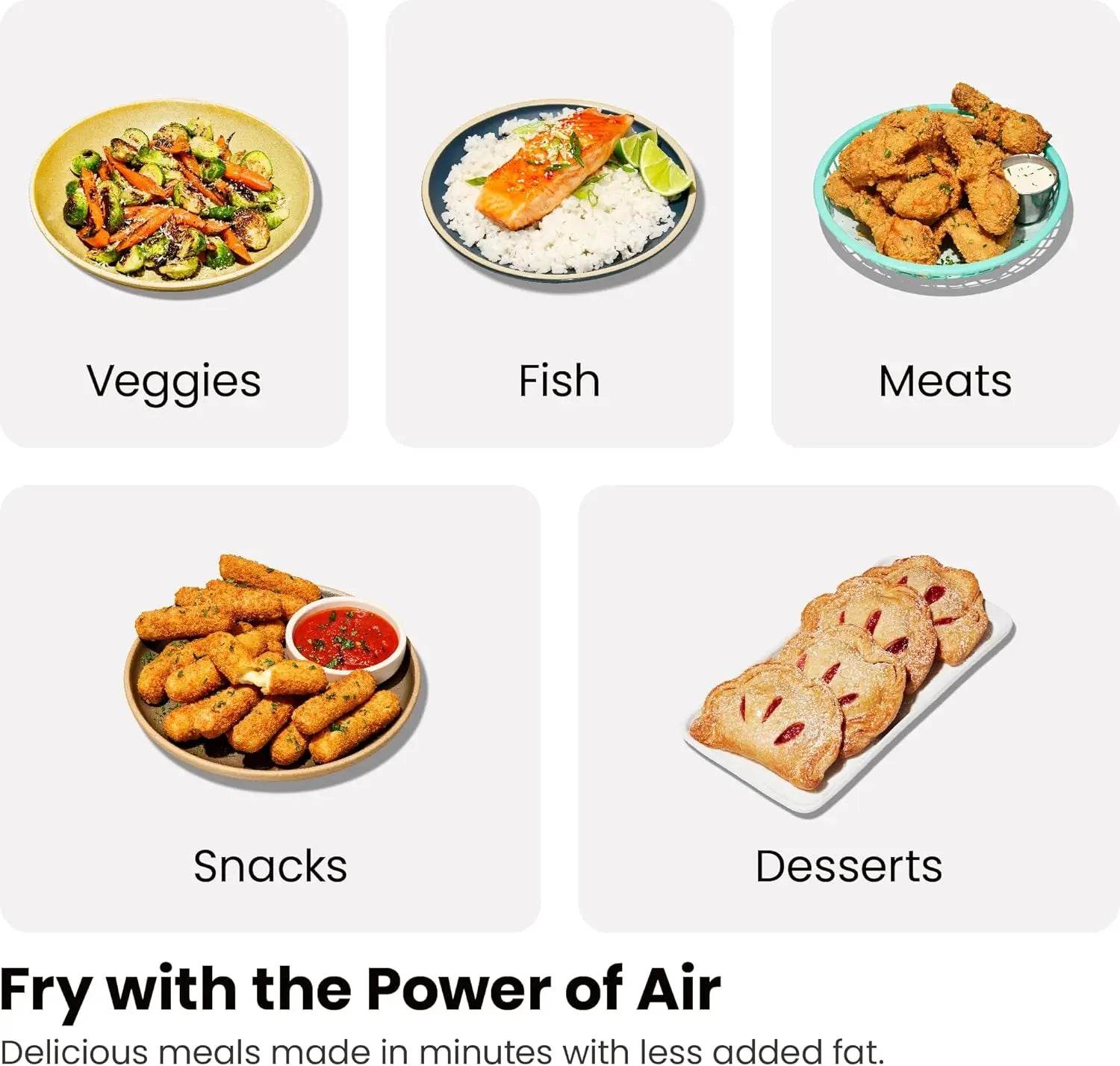 6-Quart Dual Basket Air Fryer - SmartPursue™