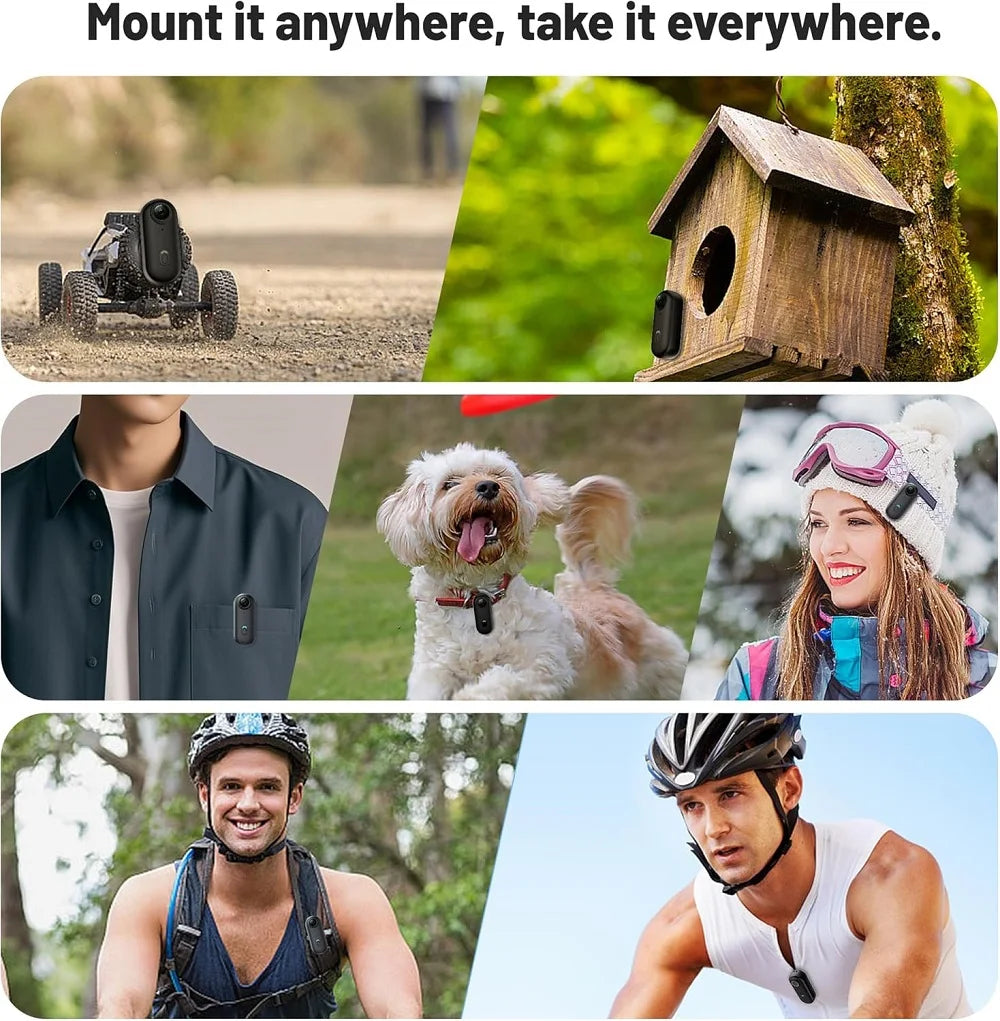 4K HD Mini Pet Collar Camera Wide Angle Lens 1080P FHD Portable Dog Cat Neck Camera Vlog Sport Action Body  WiFi Video Recording SmartPursue™