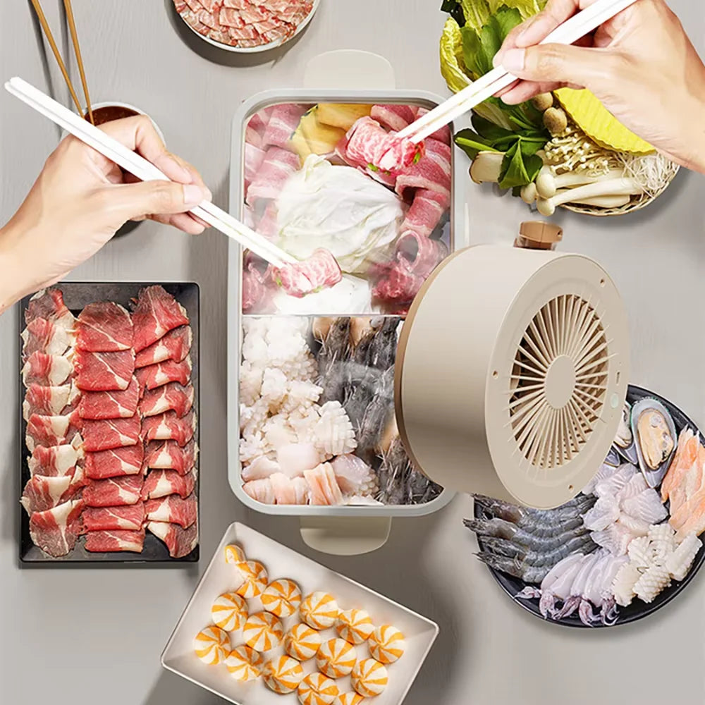 Portable Desktop Range Hood – Angle Exhaust Fan for Kitchen & BBQ - SmartPursue™