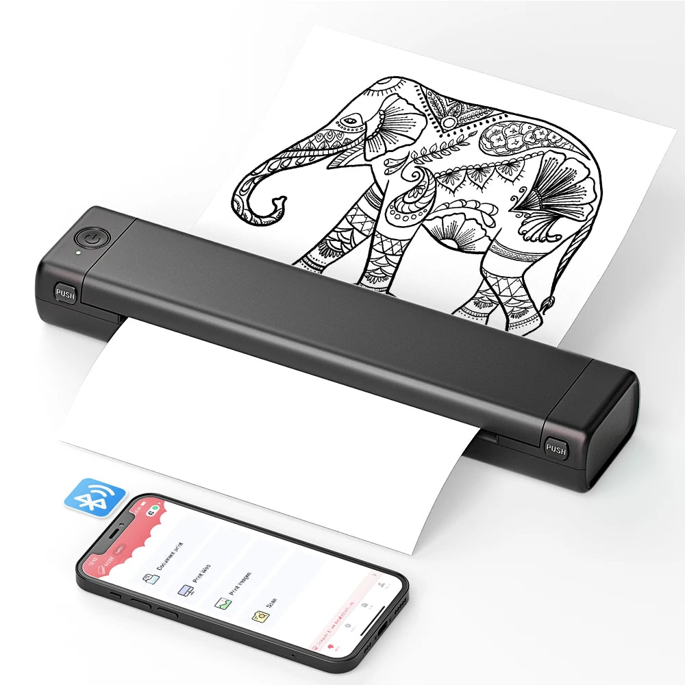 A4 Portable Printer Small wireless printer - Travel Printer | Diversi