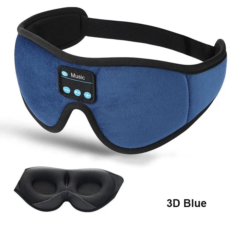 3D Sleep Mask with Bluetooth Headphones,Sleep Headphones Breathable wireless headphones for side sleepers