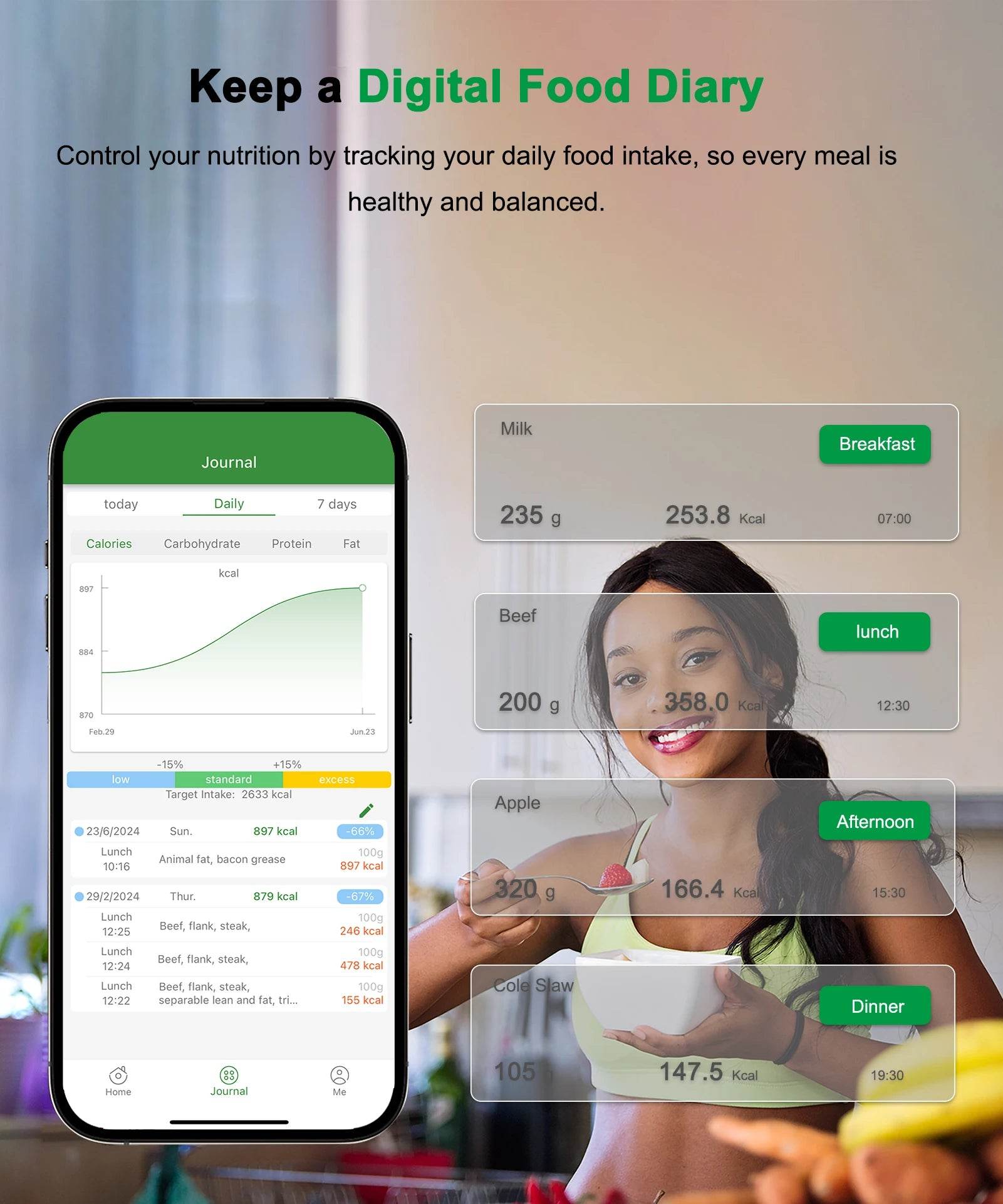 Smart Nutrition Food Scale with Bluetooth app - SmartPursue™