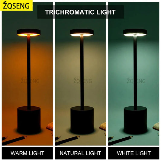 Rechargeable Table Lamp LED Touch Sensor Desktop Night Light Wireless Reading Lamp Decor Light Diversi Shop™