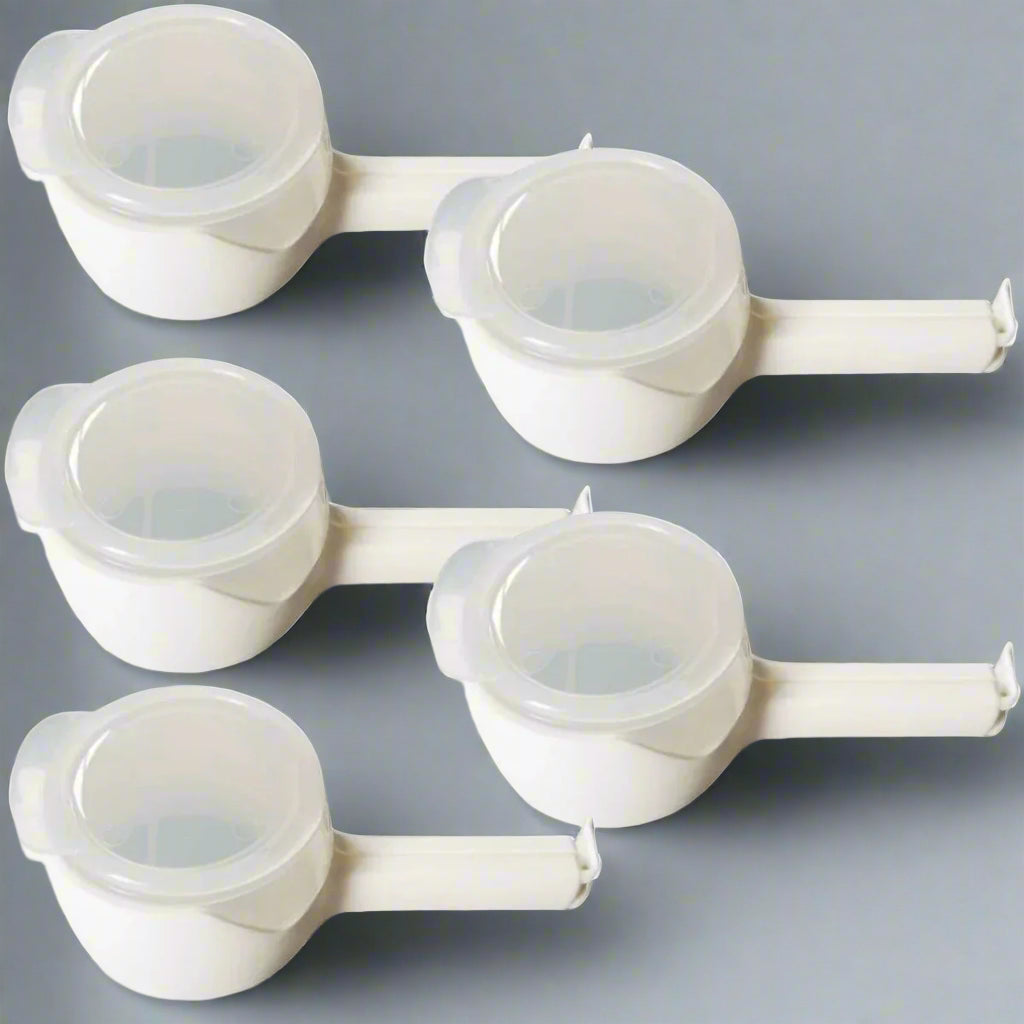5PCS Food Storage Bag Sealing Clips Sealer Clip With Pour Spouts Plastic Cap Snack Candy Storage Fresh Clamp Kitchen Organizer SmartPursue™
