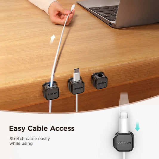 Joyroom Magnetic Cable Clips Cable Smooth Adjustable Cord Holder Under Desk Cable Management Diversi Shop™