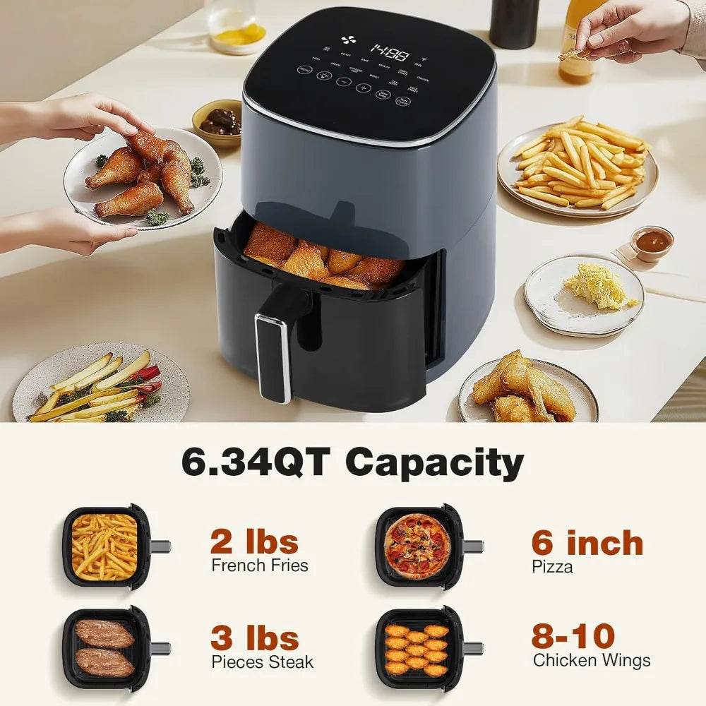 6-Quart Air Fryer with Window - Limited Stock – Ships in 24H - SmartPursue™