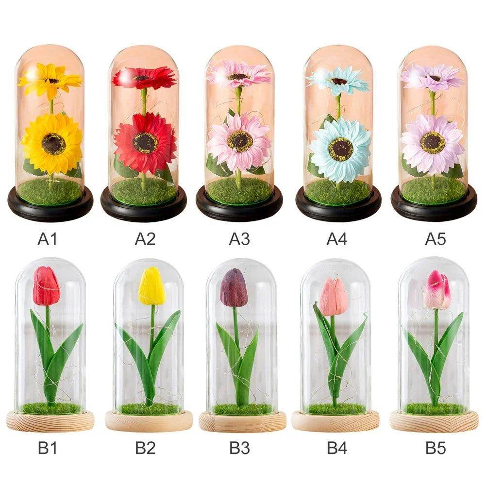 LED Glass Rose Tulip Ornament - SmartPursue™