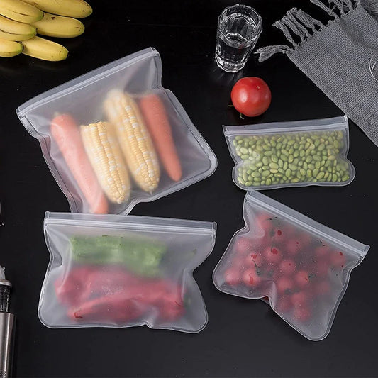 Silicone Food Storage Containers – Stand-Up Zip-Shut Bags - SmartFusion™