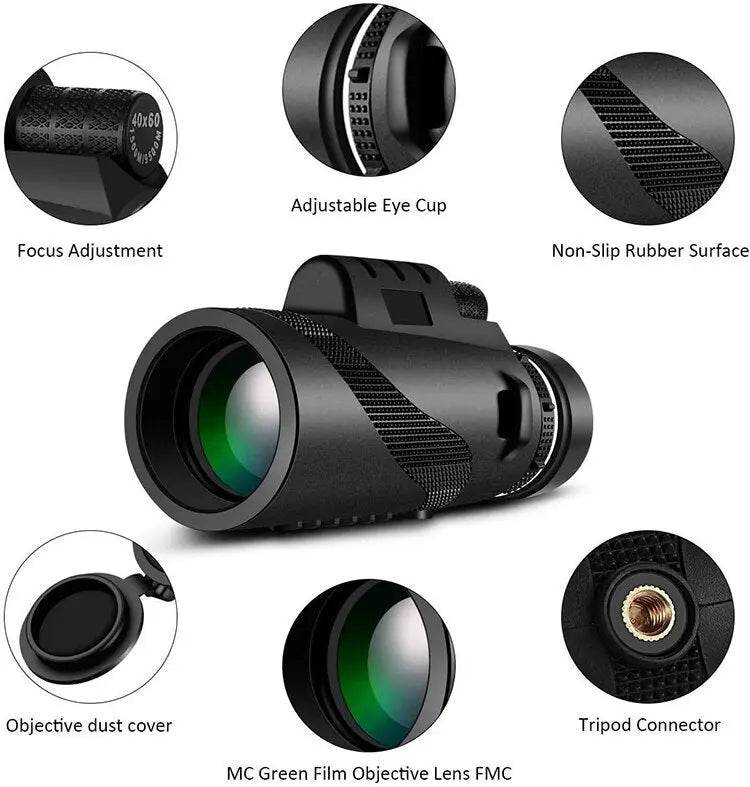 Portable Zoom HD Telescope: Long Distance Mini Power - SmartPursue™