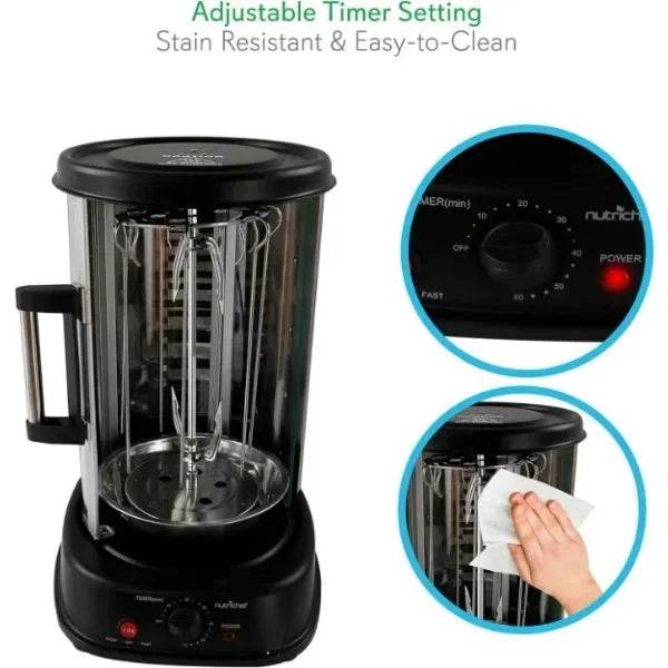 Countertop Vertical Rotisserie Oven - SmartPursue™