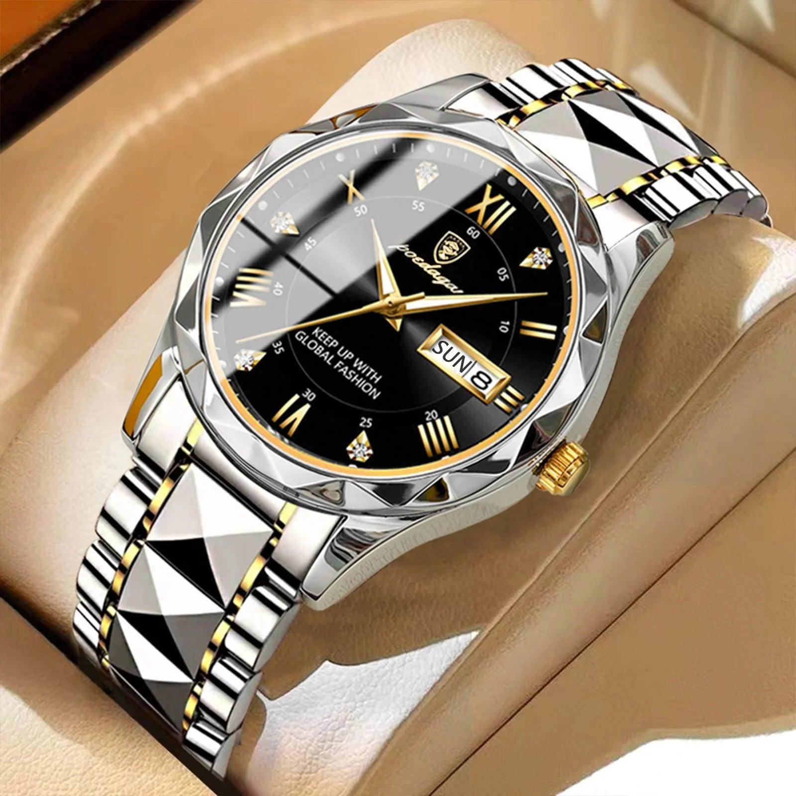 Luxury Wristwatch Stainless Steel Quartz Men's Watch - SmartPursue™