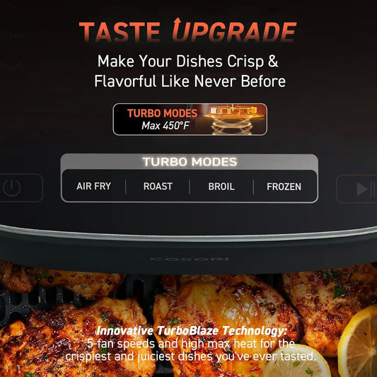 6-Quart Digital Air Fryer with TurboBlaze Technology