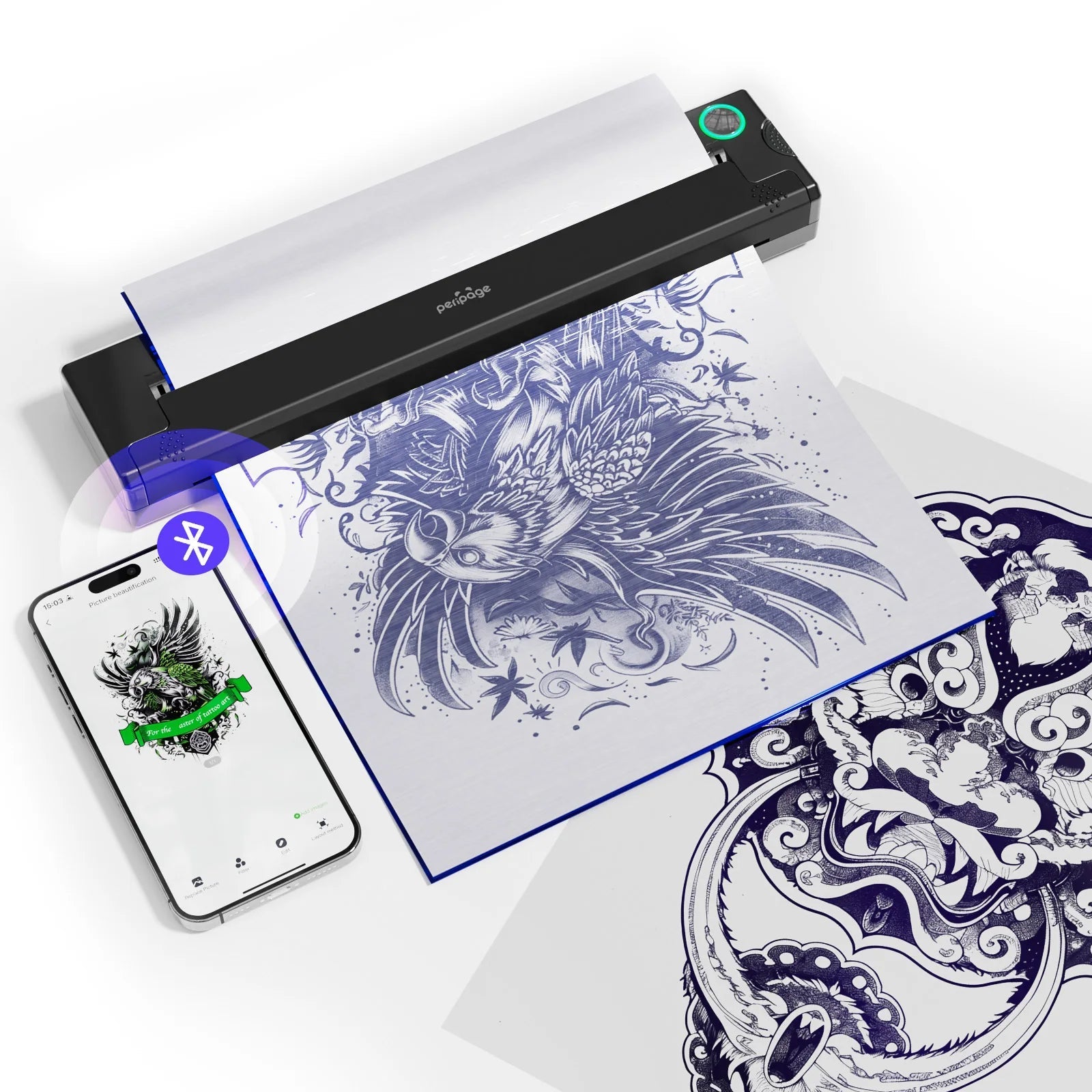 Wireless Tattoo Stencil Printer and Papers Diversi Fusion™