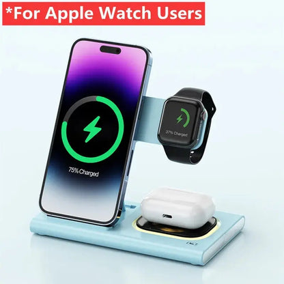 PowerHub Pro: The Ultimate 3-in-1 Wireless Charging Station for Apple and Samsung