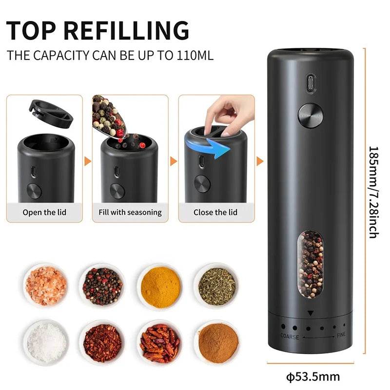 Rechargeable Electric Pepper Grinder - SmartPursue™