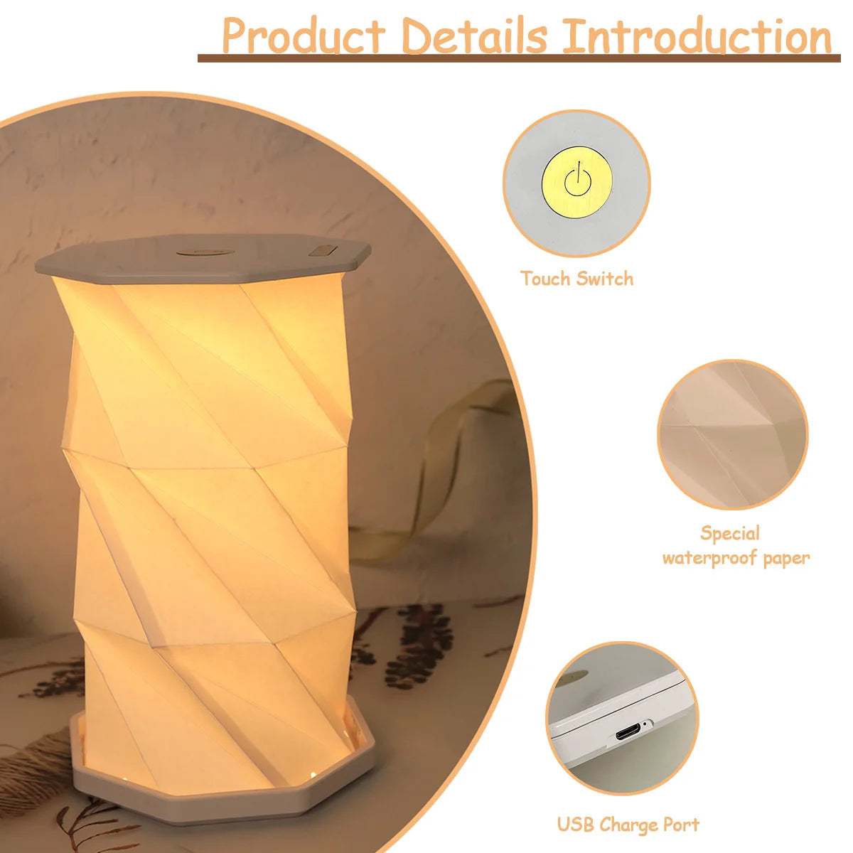 Rotating LED Book Light – Foldable Night Lamp for Bedroom Decor - SmartPursue™