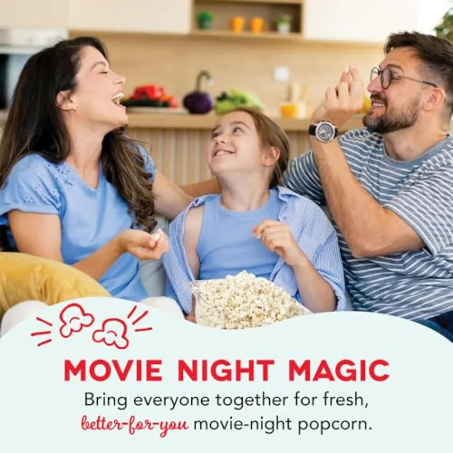 Deluxe Stirring Popcorn Maker – Hot Oil Electric Popcorn Popper with Butter Warming Tray & Serving Bowl