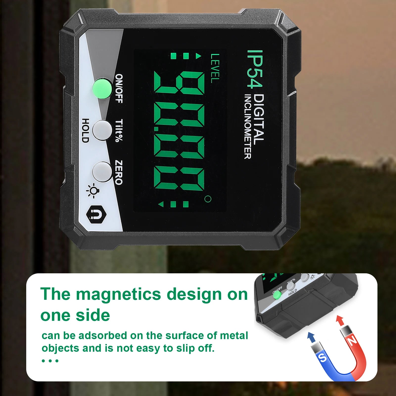 Digital Level Angle Gauge 360° Mini Measuring Digital Inclinometer With Magnetic Base Diversi Shop™