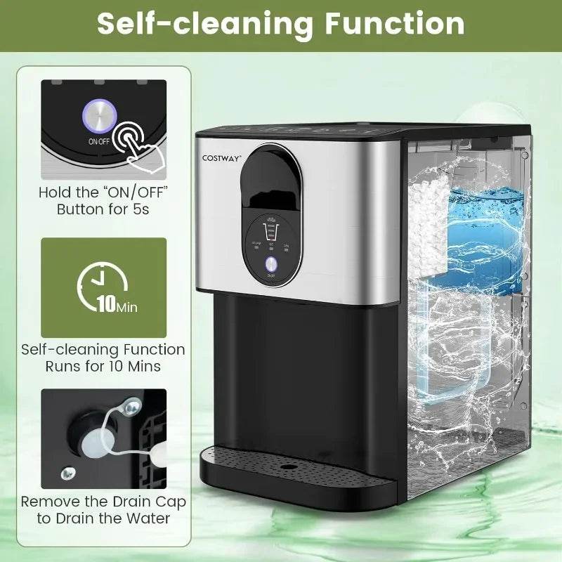 Countertop Nugget Ice Maker with Self-Dispensing - SmartPursue™