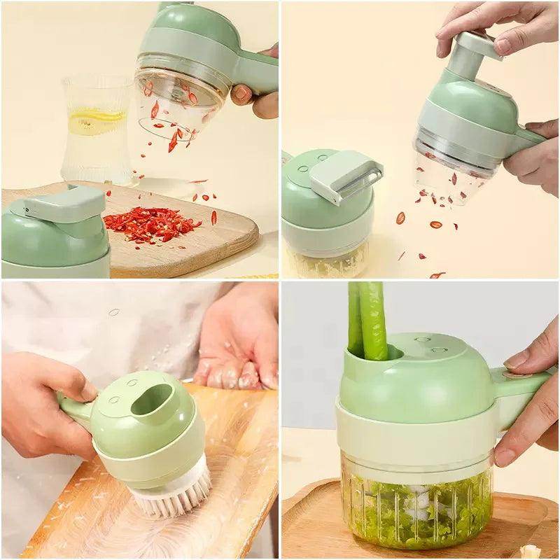 4 In 1 Slicer Garlic Masher mini chopper blender - SmartPursue™