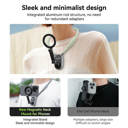 Silicone Magnetic Neck Mount Quick Release Hold for phone Diversi Fusion™