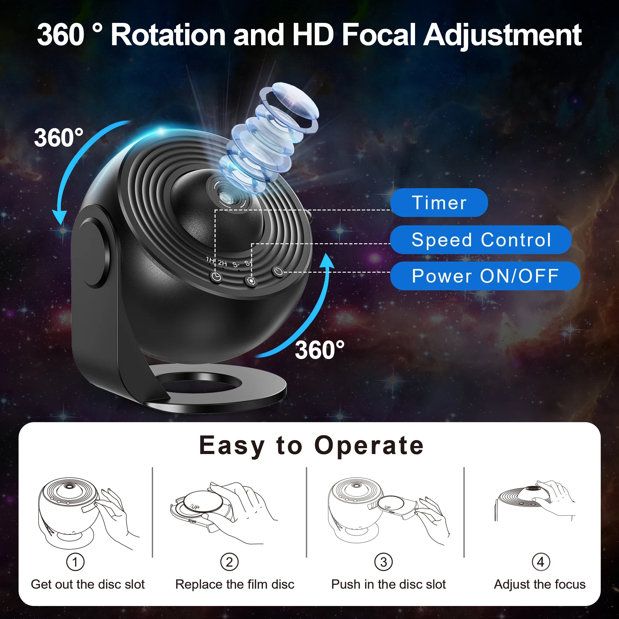 Galaxy Projector Starry Sky Light - SmartPursue™
