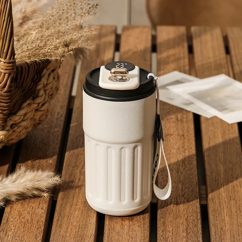 LED Display Smart Thermos Bottle – Hot & Cold Flask - SmartPursue™