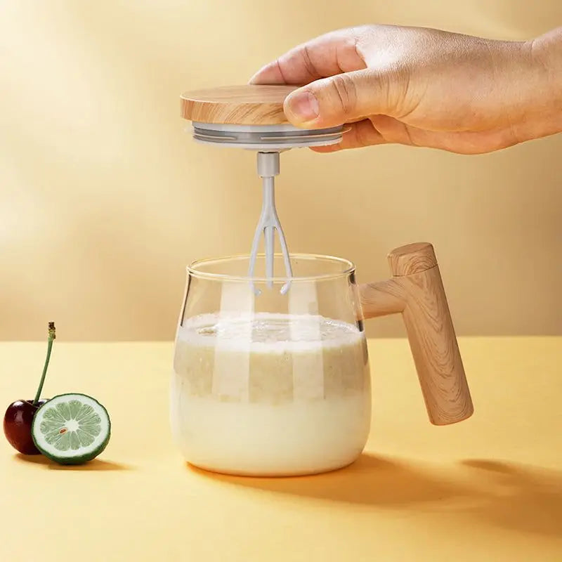 Fully Automatic Coffee self stirring mug  electric mixing mug  Self Stirring Coffee Mug Glass Diversi Shop™