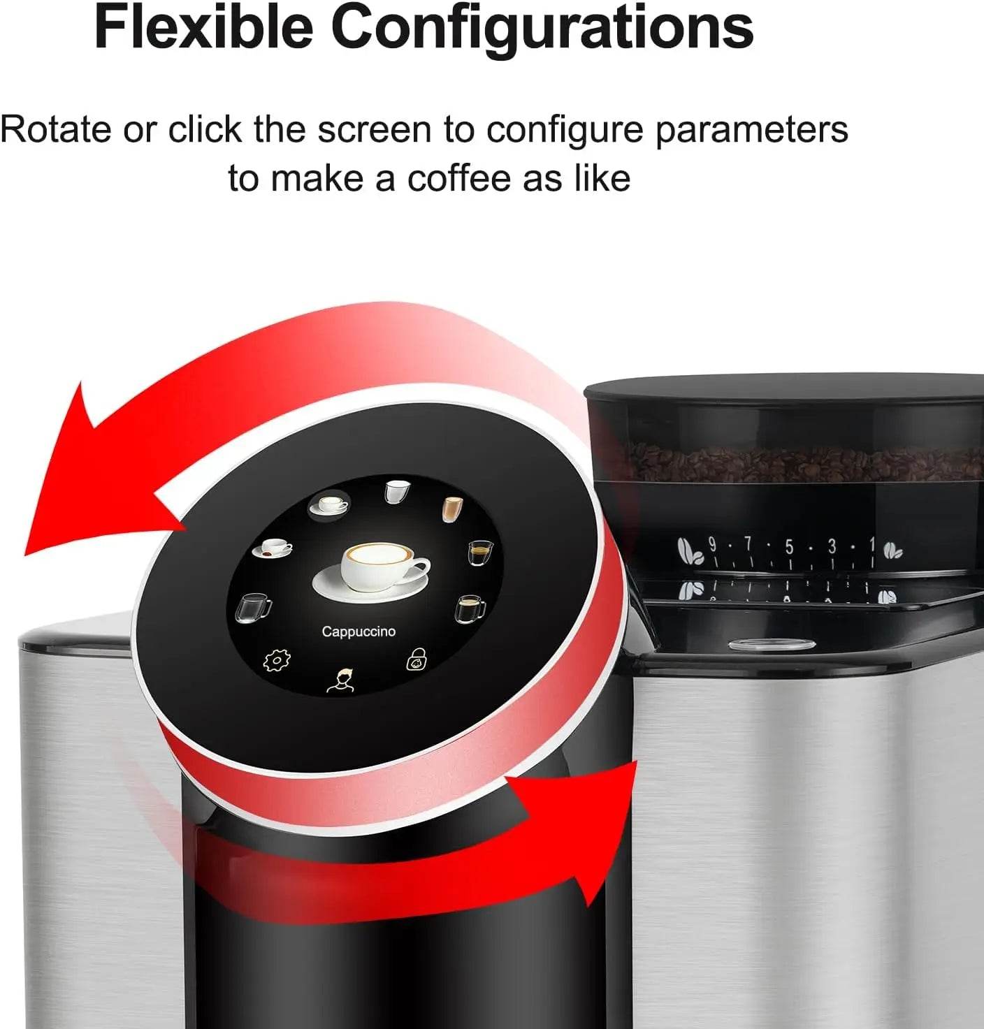 Fully Automatic Espresso Machine Bean-to-Cup Coffee Maker - SmartPursue™