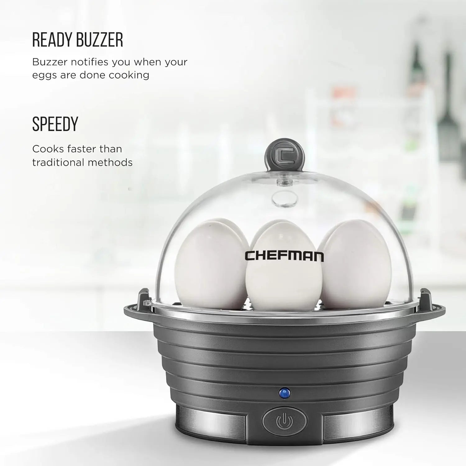 🍳 6‑Egg Rapid Electric Cooker – Steam, Poach & Boil with Ease - SmartPursue™