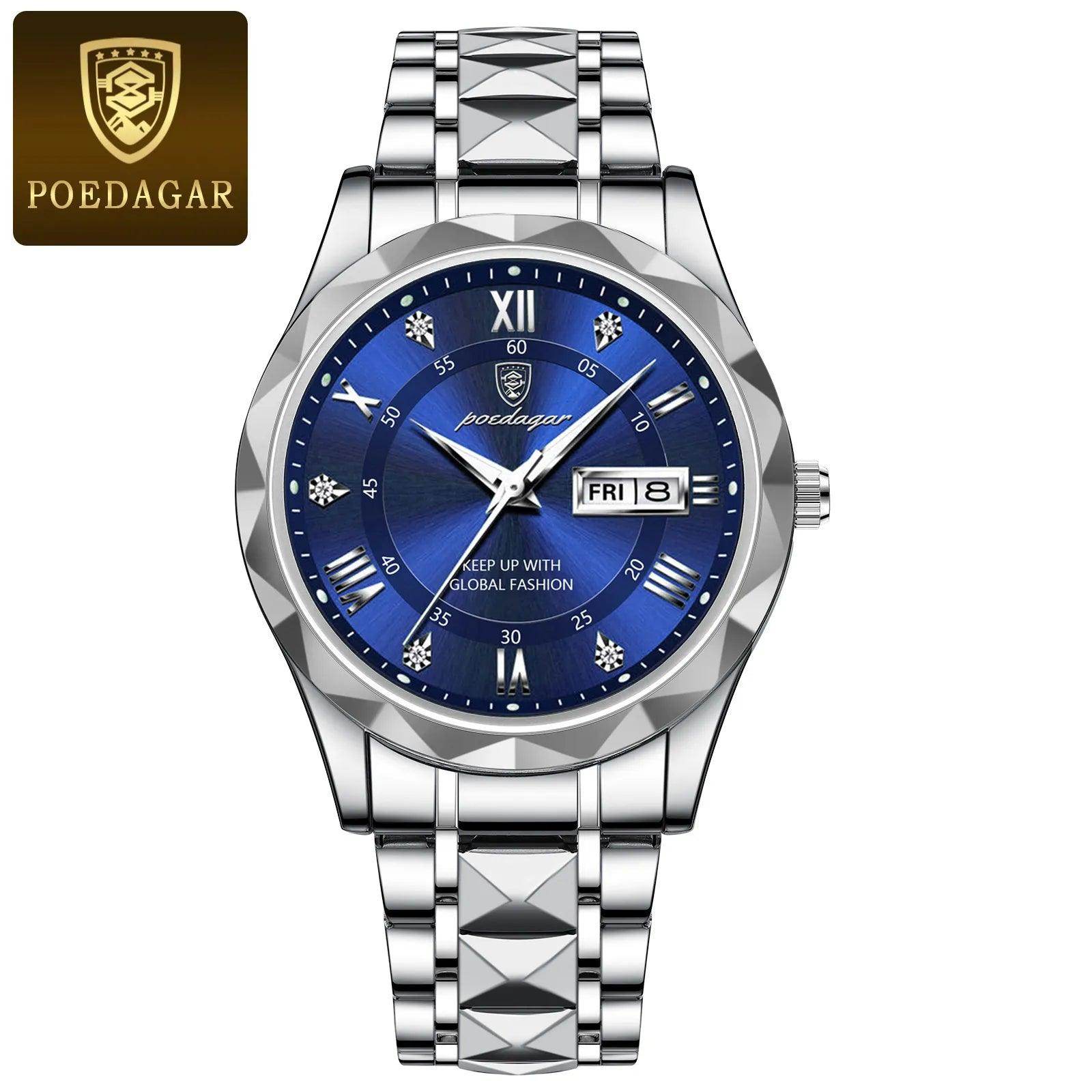 Luxury Wristwatch Stainless Steel Quartz Men's Watch - SmartPursue™