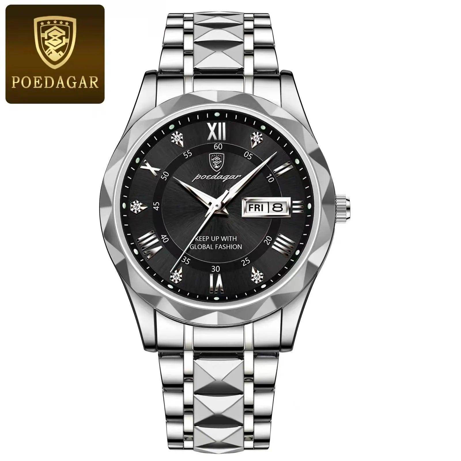 Luxury Wristwatch Stainless Steel Quartz Men's Watch - SmartPursue™