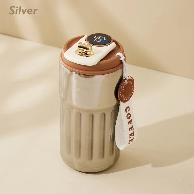 🌡️ Smart LED Thermos Bottle – Stainless Steel Travel Flask - SmartPursue™