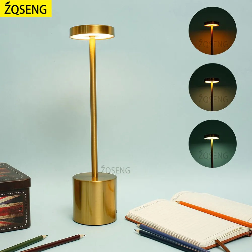 Rechargeable Table Lamp LED Touch Sensor Desktop Night Light Wireless Reading Lamp Decor Light Diversi Shop™