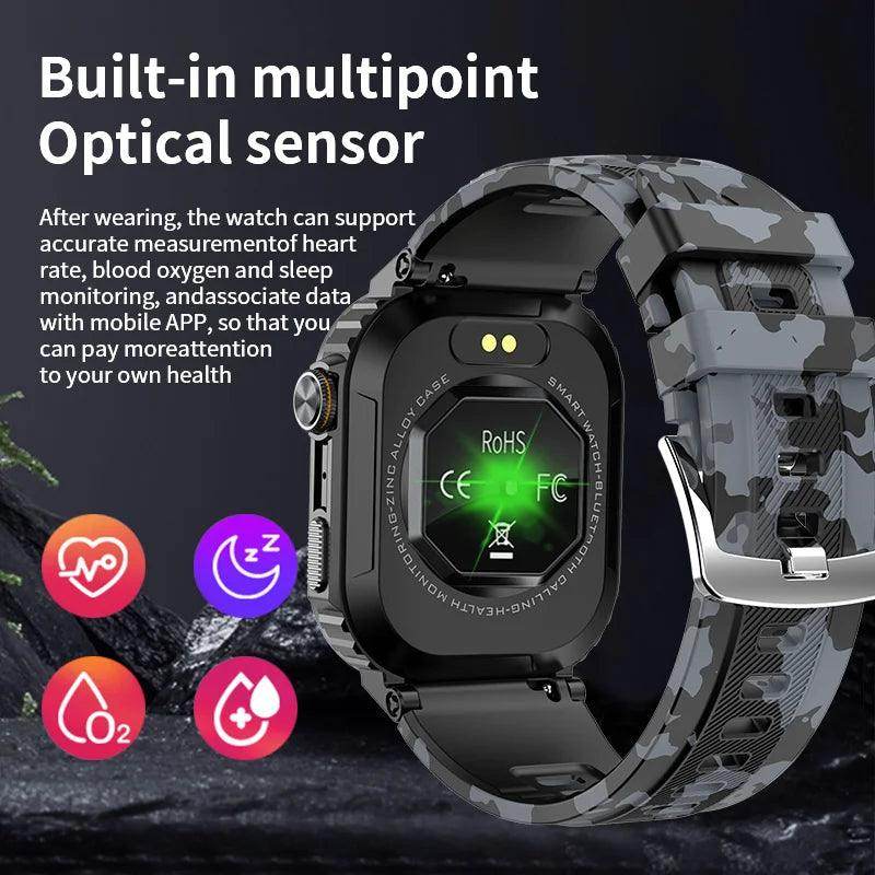 Rugged Military Smart Watch For Android IOS XIAOMI - SmartPursue™