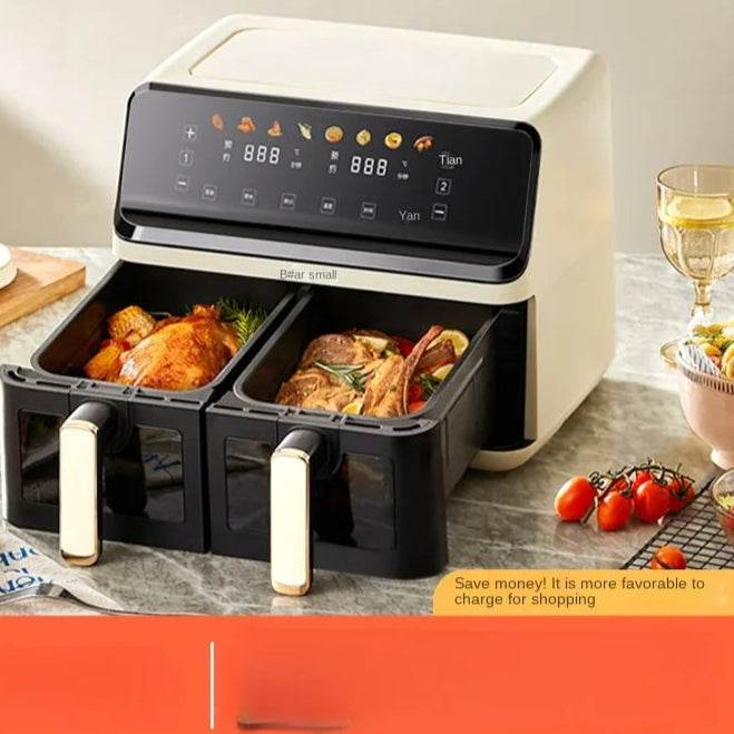 Dual-Basket Air Fryer with Multi-Function Cooking - SmartPursue™