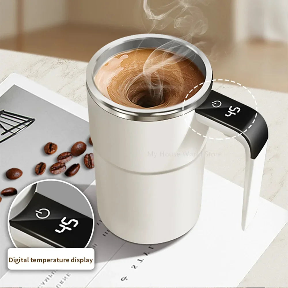 Automatic Self-Stirring Mug with Temperature Display - SmartPursue™