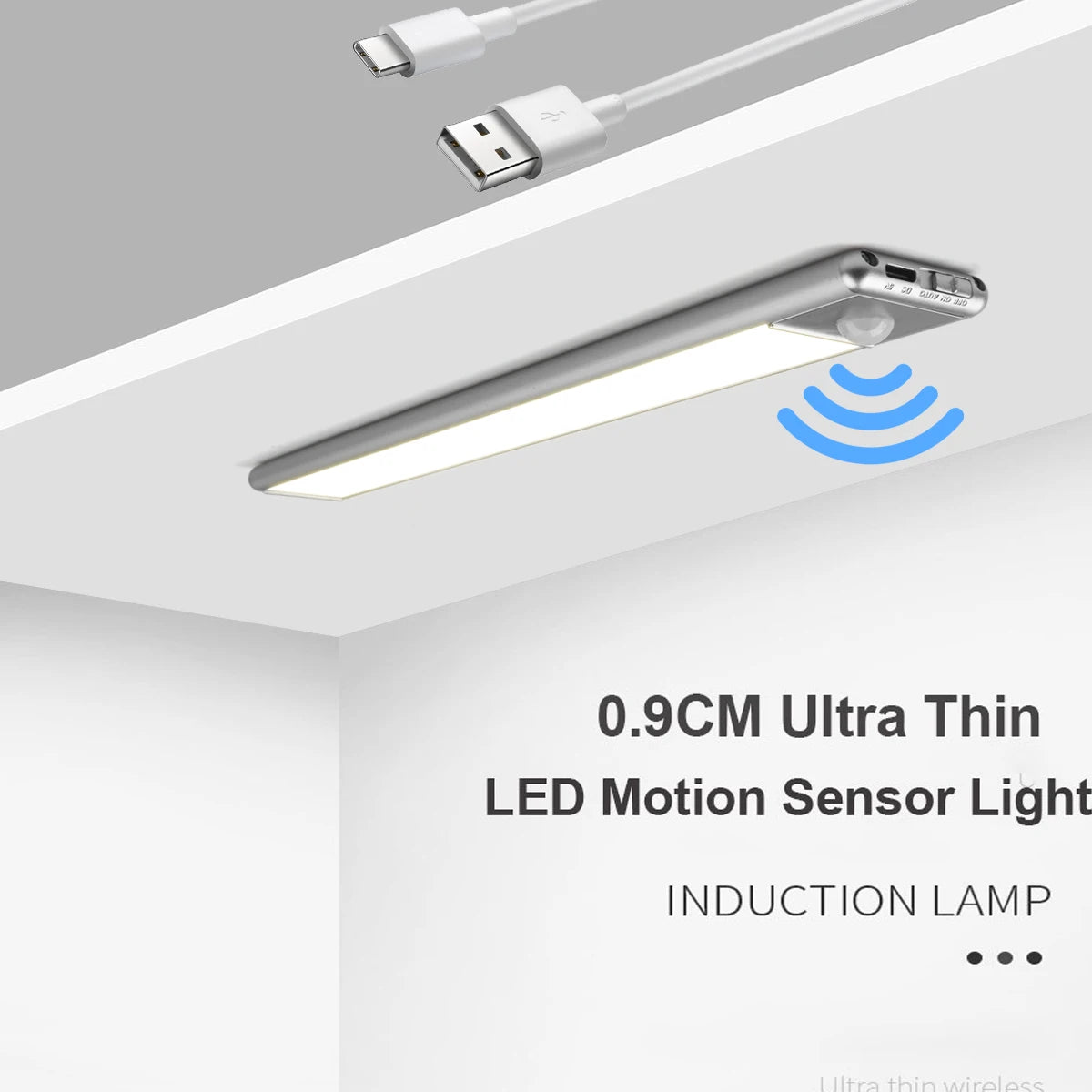Rechargeable Motion Sensor Night Light Closet Light with Lithium Lon Battery Diversi Shop™