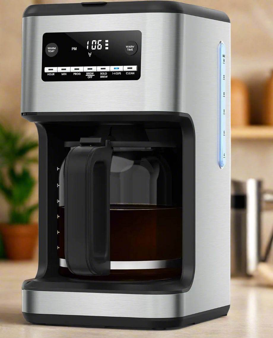 14-Cup Programmable Coffee Maker Drip-Free - SmartPursue™