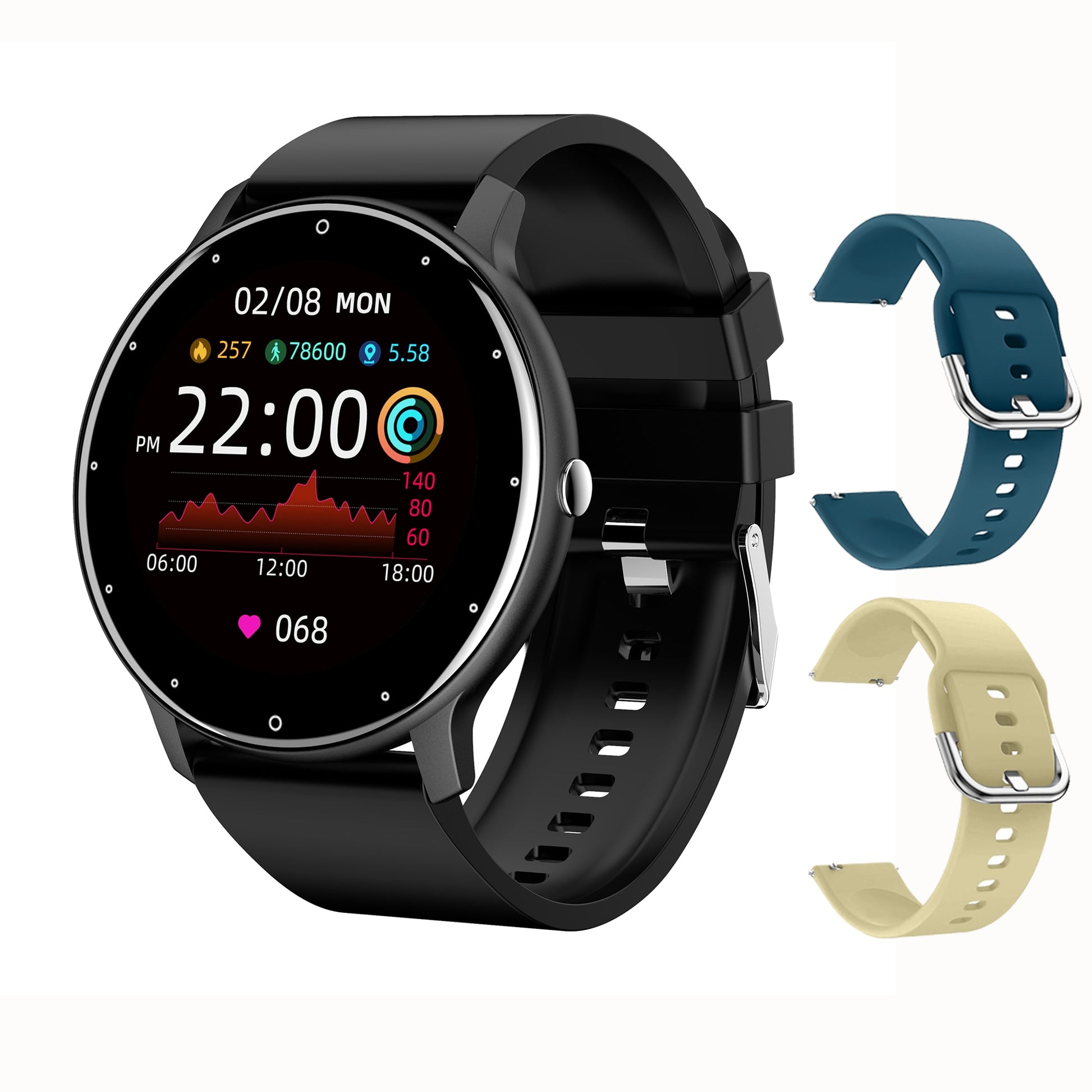 New Smart Watch Sport Fitness Sleep Heart Rate Monitor Waterproof For IOS & Android Diversi Shop