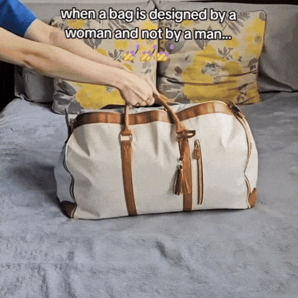 👜 Large Travel Duffle Bag – Waterproof Folding Suit & Clothes Tote CJ