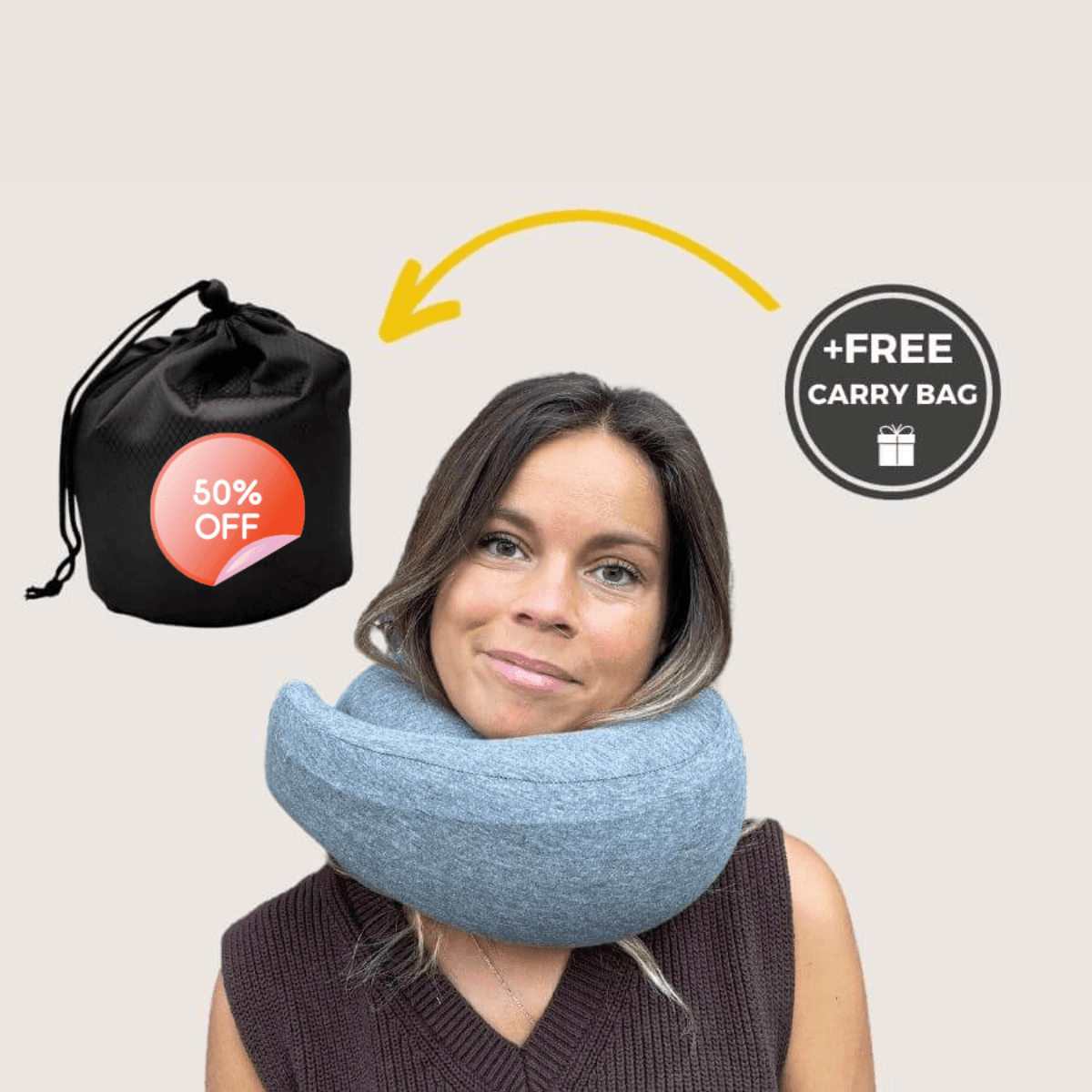 Travel neck pillow sleeping pillow - SmartPursue™