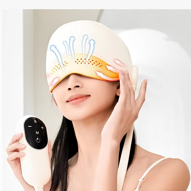 Heated Head & Eye Massager – Sleep Aid Pain Relief Device CJ US